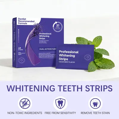 Disposable Teeth Whitening Strips, Yellow Stain Removal, Quick Results - 1