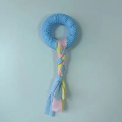 TPR Donut Chew Toy for Dogs, Teething and Dental Cleaning - 8