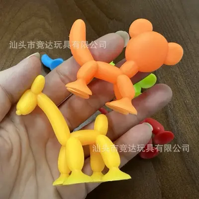Soft Suction Cup Baby Building Blocks, Large Pieces, Portable Early Education Toy