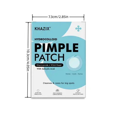 Blaue Hydrocolloid-Akne-Patches, 200er, mehrere Größen