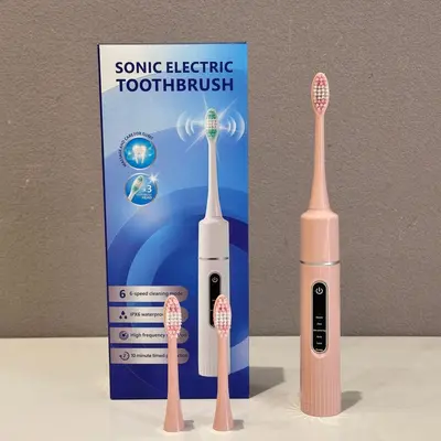 Sonic Electric Toothbrush for Adults, Rechargeable, Waterproof, Soft Bristle - 10