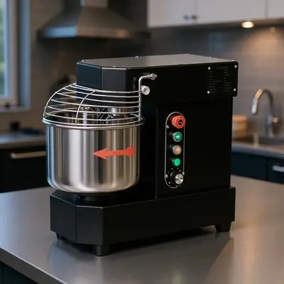 Benniu hamur mikseri 10L/15L kapasiteli, acil durdurma - 3