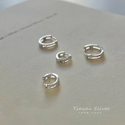 S925 Sterlingsilber Damen-Ohrringe minimalistische Ohrringe