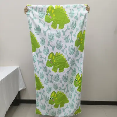 Çift taraflı kadife banyo havlusu, kendi tasarımınızla özel olarak üretilmiş, düz renk, üst düzey fitness emici hızlı kuruyan mikrofiber baskılı yüzme plaj havlusu. - 12