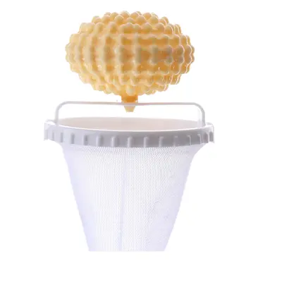 Laundry ball with filter mesh, hair catcher, anti-wrinkle