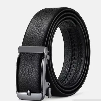 Popüler Erkek Birinci Katman Deri Kemer İğne Toka Tipi İç Giyim Otomatik Toka Bel Kemeri Premium Hava Hafif Lüks Stil Moda Çok Yönlü Pantolon Kemeri