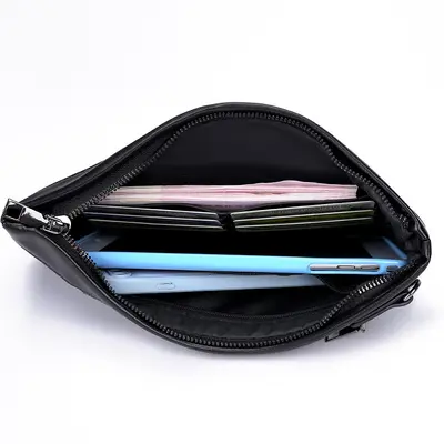 Men's Clutch Bag, Large Capacity Envelope Handbag - 3