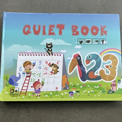 Montessori Meşgul Kitap Malzeme Seti, DIY Sessiz Yapışkan Kitap, Bebekler İçin - 8
