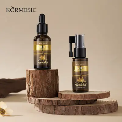 KORMESIC生物素密发亮泽精油 BEOTUA老姜头发护理液 跨境外贸批发