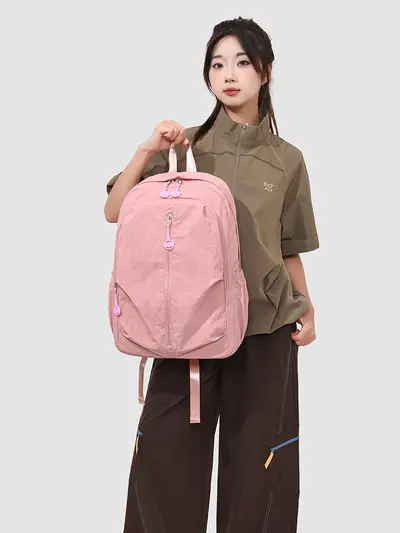 Women's Daily Backpack, Ultra-Light, Waterproof, Large Capacity - 4