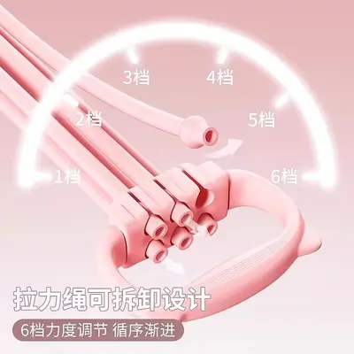 8字可调节拉力器女开背练背弹力带开肩家用拉背神器拉伸健身瑜伽 - 3