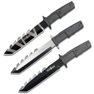 Трансграничный хит продаж ETREMA RATO Jiwu Whaling Harpoon Straight Blade Outdoor Camping Obstacle-Clearing Mountaineering Survival Knife All-in-One