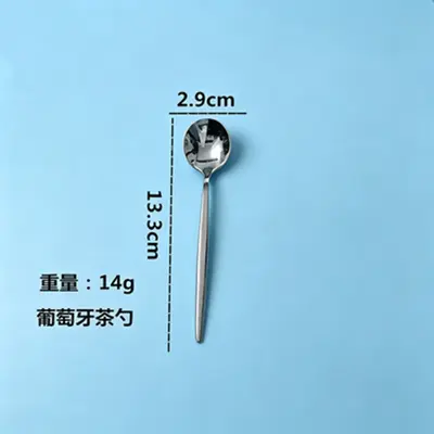 410 Stainless Steel Portuguese-Style Cutlery Set for Home and Hotel - 10
