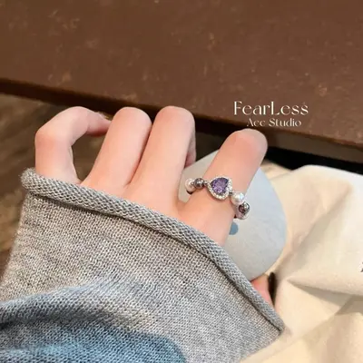 Women's lightweight flower ring - 8