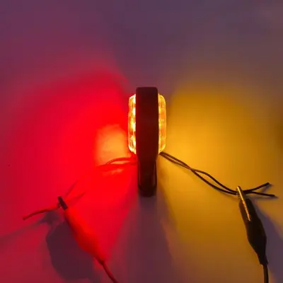 24V Semi-Trailer Side Marker Light, Small Round - 7