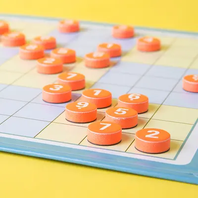 Manyetik 4'ü 1 Arada Sudoku Kitap Tipi Ebeveyn-Çocuk Zeka Oyunu - 5