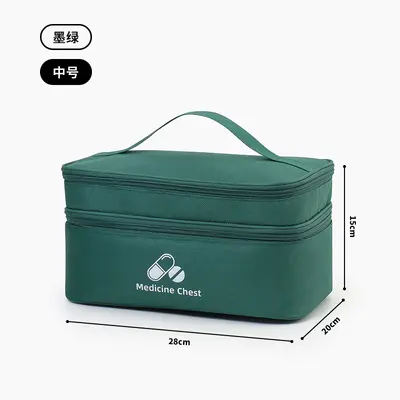 Open First Aid Kit Large Capacity Home Medicine Box Dual Layer Classification Storage Medicine Organizer Travel Portable Medicine Bag - 13