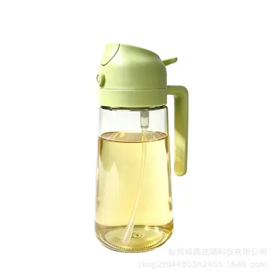 玻璃油壶喷倒两用自动开合喷油壶厨房家用不挂油雾化油瓶定制贴标