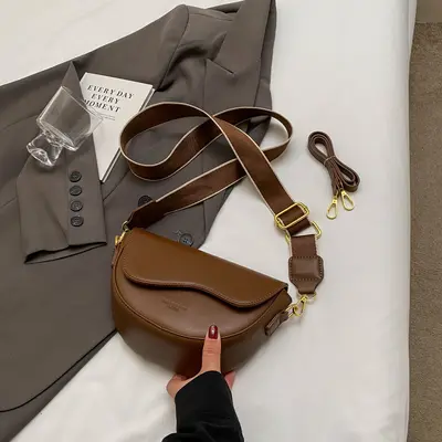 Retro Damen-Sattelbeutel, Schultertasche und Umhängetasche - 8