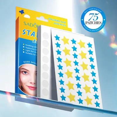 SADOER acne patch, invisible, hydrocolloid, star design