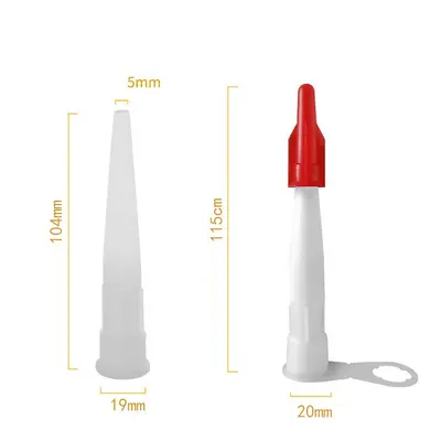 Silikon Plastik Tutkal Memesi Evrensel Cam Tutkal Başlığı Tutkal Tabancası İçin