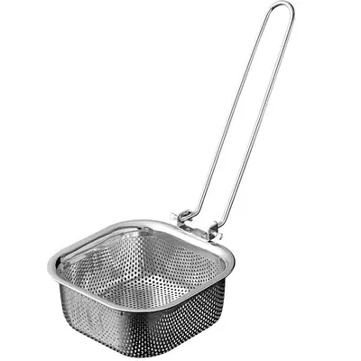 Schaumlöffel aus 304er Edelstahl mit Haken, Abseihsieb und Frittierkorb