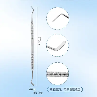 Dental tool set 8-piece, stainless steel, tartar cleaning - 11