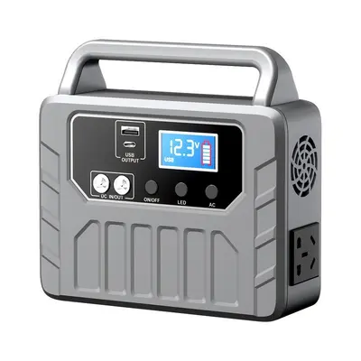 Portable power station 300W solar charging 220V 110V - 7