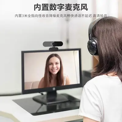 HD 1080p Computer Webcam USB Camera for Online Classes and Video Calls