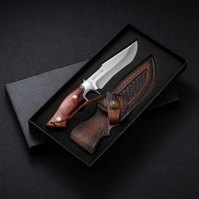 Lion King M390 One-Piece Steel Straight Blade Outdoor Survival Knife