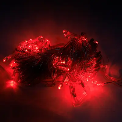 LED renkli ışıklar yanıp sönen ışıklar yıldızlı Noel kamp tarzı avlu düzeni atmosfer ışık dize dış aydınlatma projesi dekoratif ışıklar - 11