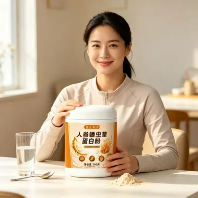 人参蛹虫草蛋白粉复合维生素即食代餐粉人参蛹虫草蛋白粉