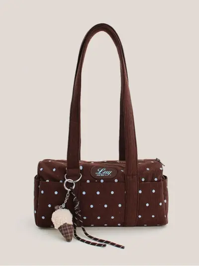 Polka Dot Women's Underarm Shoulder Bag, Large Capacity - 1