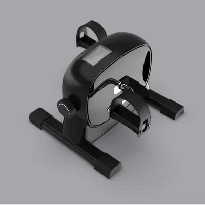 Mini Indoor Exercise Bike, Upper and Lower Limb Trainer, Black