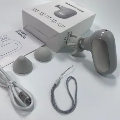 爆款智能迷你口袋筋膜枪新款便携迷你按摩枪肌肉放松电动智能变速