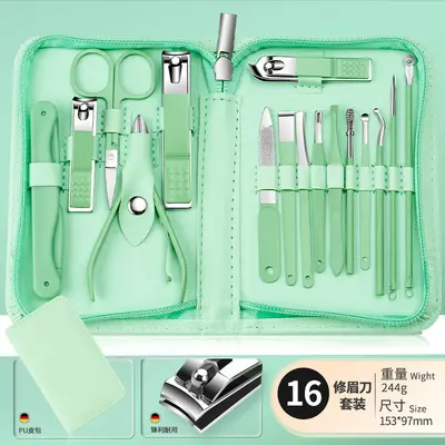 热卖跨境指甲刀套装35件套美甲工具指甲钳死皮剪修脚刀工具套装 - 9