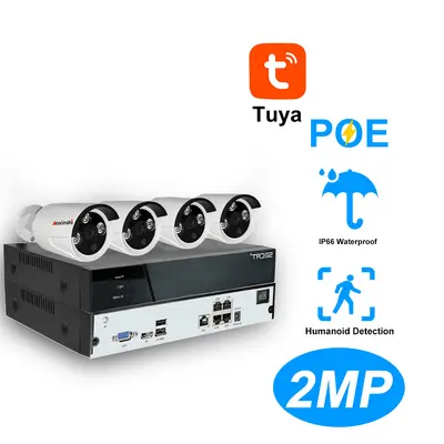 NVR network surveillance kit 4-channel built-in POE power
