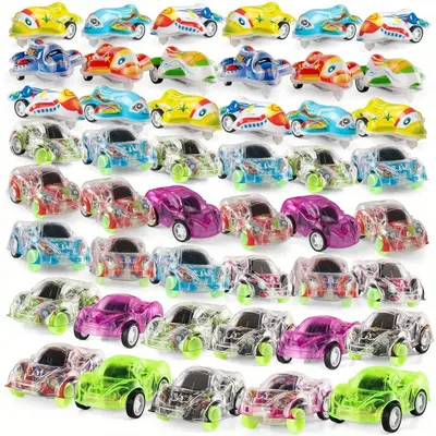Transparent Pull-Back Sedan Toy Car, for Children
