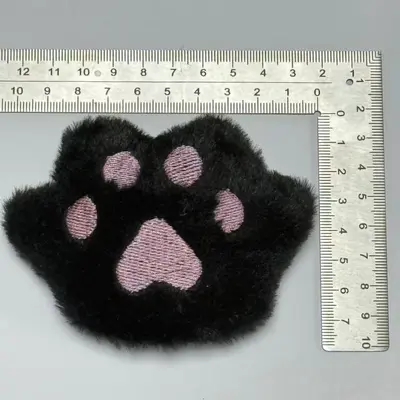 Kedi Pençesi Renkli Oyuncak Peluş Çizgi Film DIY Dolgu Bebek Kolye Aksesuarı Malzeme Dekorasyon Ayakkabı Şapka Aksesuarı - 7