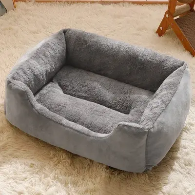 Kedi ve köpek yatakları, küçük ve orta boy köpekler için kışın sıcak tutan yataklar, Teddy köpek yatakları, evcil hayvan yatakları, köpek minderleri, dört mevsim evcil hayvan yatakları.