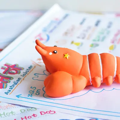 Cross-border Bestseller Pet Latex Squeaky Toy Simulated Lobster Marine Animal Toy Dog Boredom Relief Chew Toy