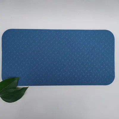 Flache Trainingsmatte, rutschfest, tragbare kleine Fitness-Yogamatte, verdickte Bauchroller, Knieschützer, Ellbogenschützer, Knieschoner - 7
