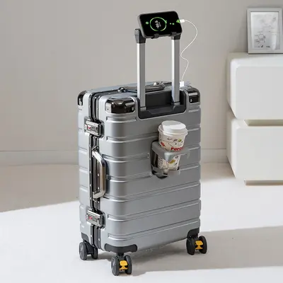 24-Inch Scratch-Resistant Suitcase, Silent Spinner Wheels, Combination Lock - 8