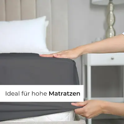Solid Color Four-Piece Bed Skirt Set with Pillowcase and Mattress Cover
