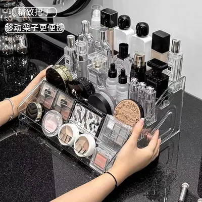 Multi-layer transparent acrylic display stand, cosmetics organizer - 3