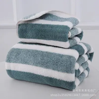 2024 Cross-border Wide-bordered Towel Home-type Adult Towel Absorbent Soft Non-shedding Thickened Face Washing Towel - 4