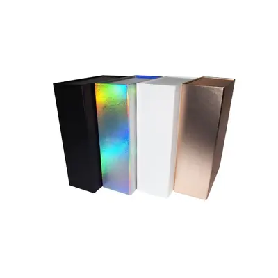 White Art Paper Folding Gift Box for Cosmetics, Colour Packaging Box