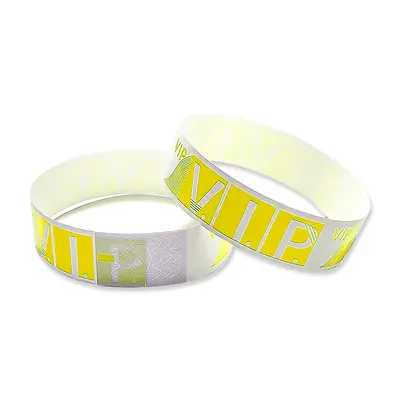 Disposable Colour-Coded ID Wristbands for Amusement Parks and Playgrounds, PP Synthetic Pa - 11