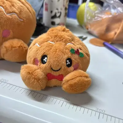 Plush Dumpling Stress Toy with Steamer