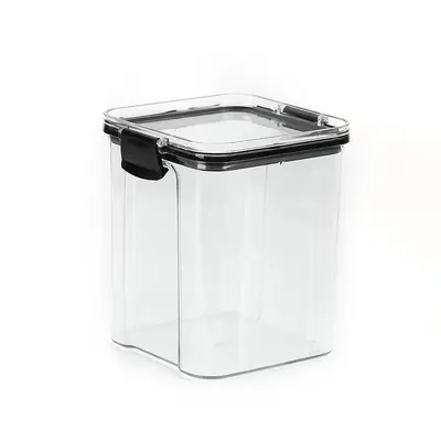 Food grade sealed plastic container thickened clear storage jar square snack storage jar grain storage jar